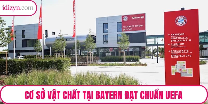Cơ sở vật chất tại học viện bóng đá Bayern Campus đều đạt chuẩn UEFA