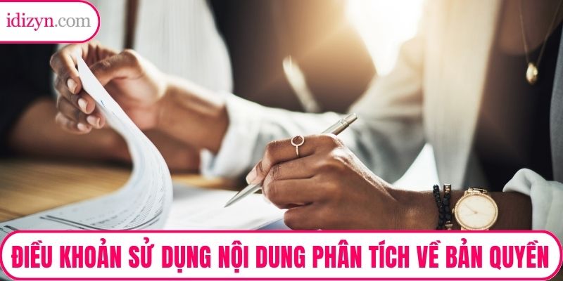 Điều khoản sử dụng nội dung phân tích về bản quyền