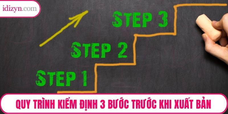 Quy trình kiểm định 3 bước trước khi xuất bản
